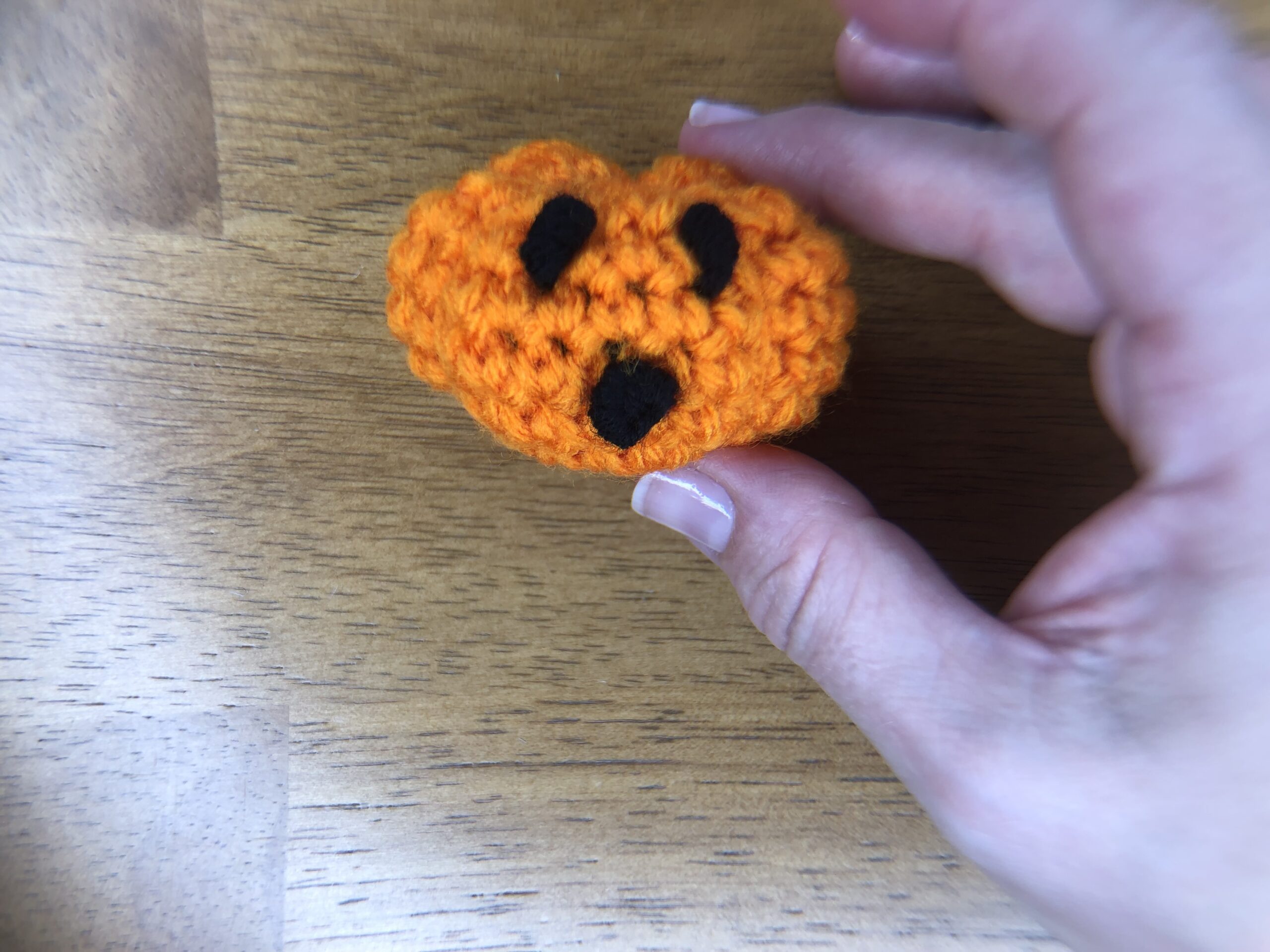  sewing lines on the sides of the baby pumpkin