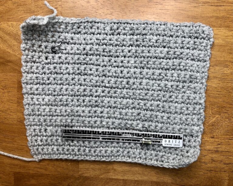 How to Make (and fix) a Crochet Gauge Swatch